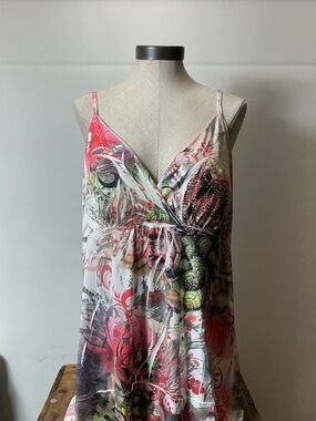 Crescendo Y2K floral print slip dress |Size: 3XL